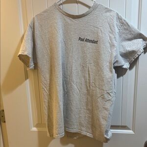 Gray Pool Attendant T-Shirt